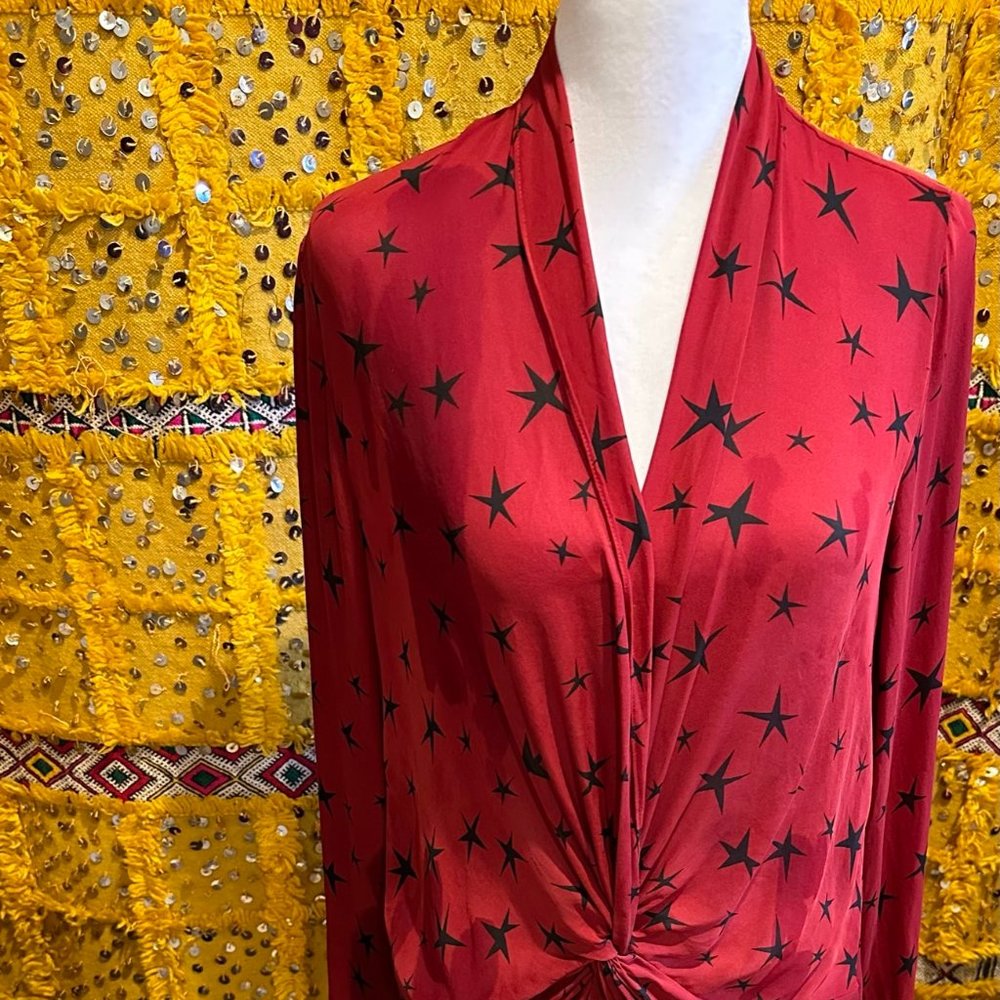 L'Agence XS Size 6 Red with Black Stars